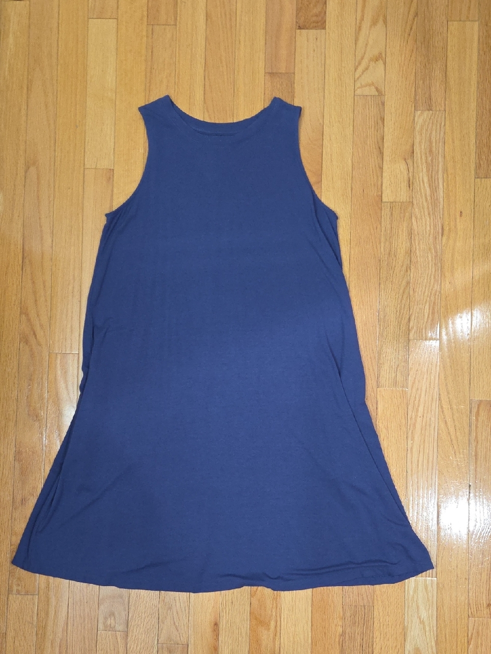 Time and Tru Navy Sleeveless Tank Dress